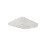 JEE TCP1515 150W LED gas station canopy light, white die-cast aluminium slim square housing