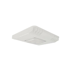 JEE TCP1515 150W LED gas station canopy light, white die-cast aluminium slim square housing