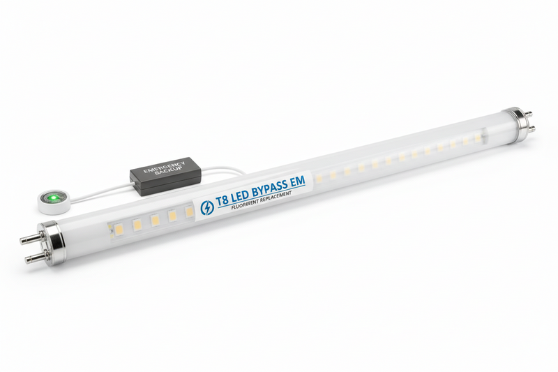 T8 by-pass EM back up tube